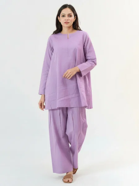 Dhruvi 467 Plain Chanderi Silk Kurti With Bottom
